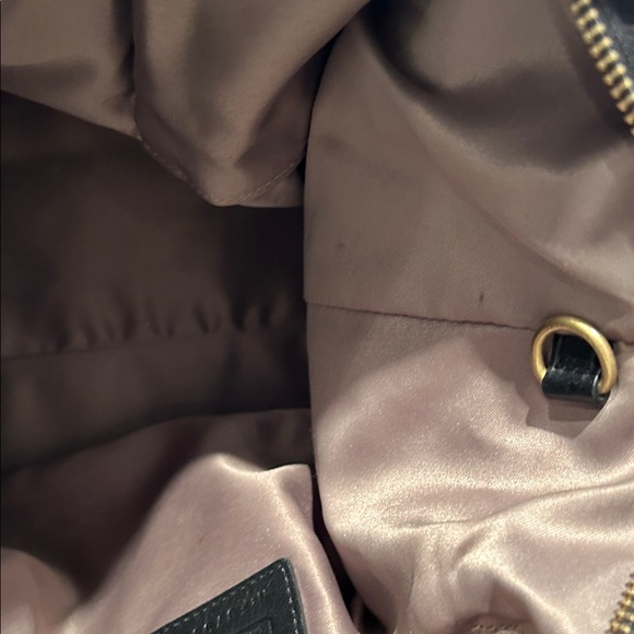 Coach Black Leather Tote with Gold Accents - Picture 7 of 8